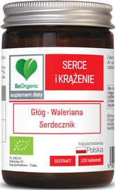 Tabletten zur Unterstützung von Herz und Kreislauf BIO 100 Stück (500 mg) - BE ORGANIC - Biolaboratorium